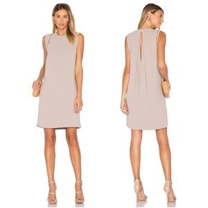 NWT Vince | Revolve Crepe Shift Dress, Sand Beige, Size 0